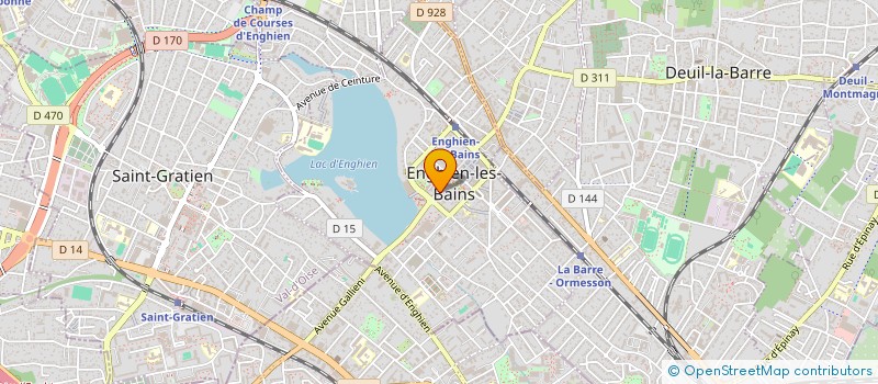 localisation de l'entreprise SCI DJOE à ENGHIEN-LES-BAINS