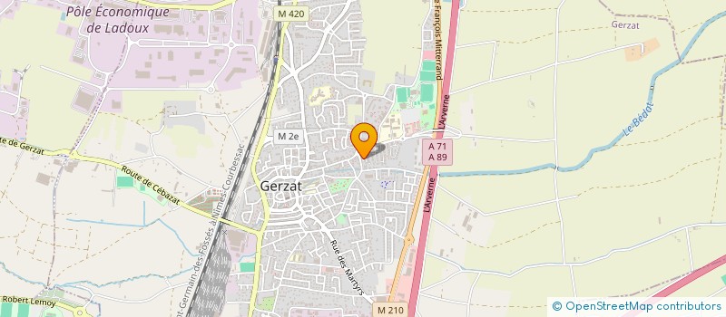 localisation de l'entreprise SCI DJONDANG  GERZAT