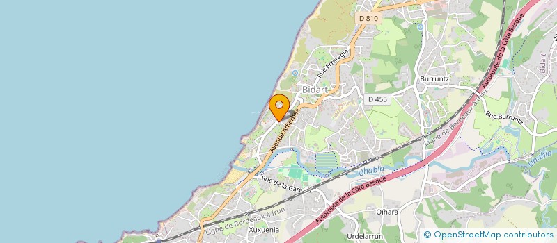 localisation de l'entreprise SCI DJONYKASSAV à BIDART