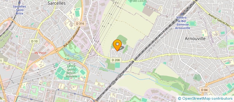 localisation de l'entreprise SCI DJORDJEVIC  SARCELLES