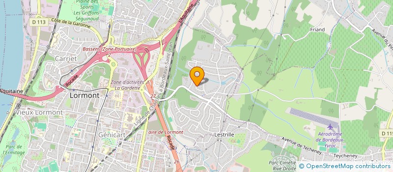 localisation de l'entreprise SCI DJOUDJOU  LORMONT