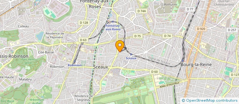 localisation de l'entreprise SCI DJOUTILOUS à SCEAUX