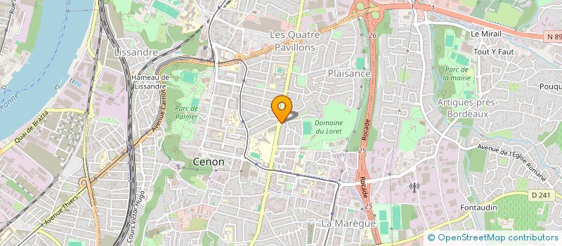 localisation de l'entreprise SCI DJP  CENON