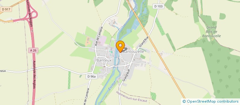 localisation de l'entreprise SCI DJP à BANTOUZELLE