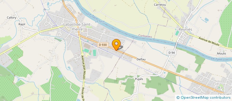 localisation de l'entreprise SCI DJP  LABASTIDE-SAINT-PIERRE