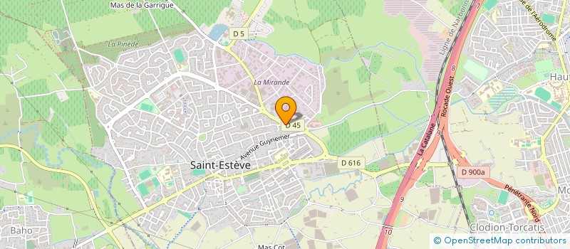 localisation de l'entreprise SCI DJP  SAINT-ESTEVE