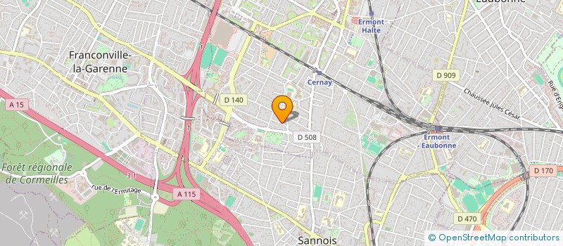 localisation de l'entreprise SCI DJPE à ERMONT