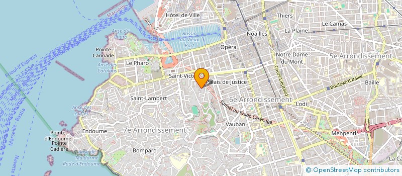 localisation de l'entreprise SCI DJPV DE L ORATOIRE à MARSEILLE