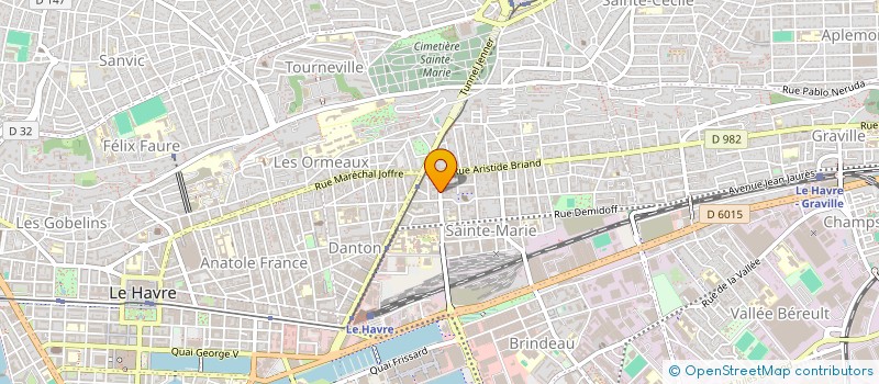 localisation de l'entreprise SCI DJR INVEST à LE HAVRE