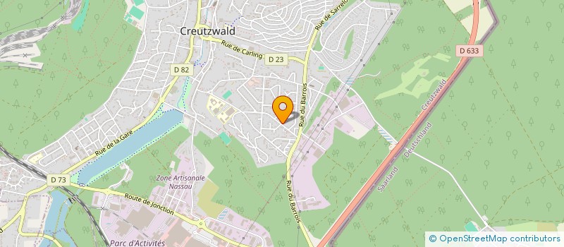 localisation de l'entreprise SCI DJSH  CREUTZWALD