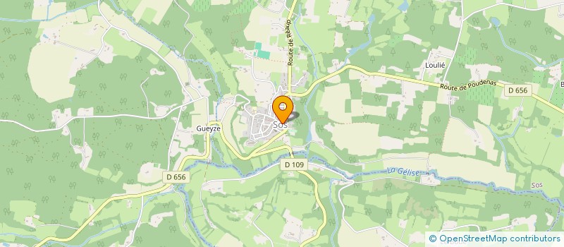 localisation de l'entreprise SCI DJT  SOS