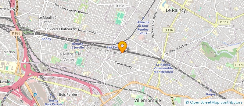 localisation de l'entreprise SCI DJULIANO à VILLEMOMBLE