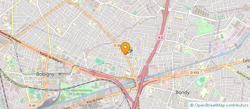 localisation de l'entreprise SCI DJURIC  BOBIGNY