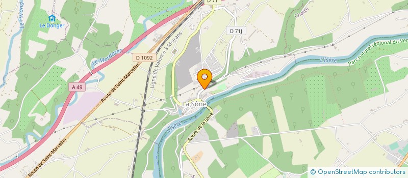 localisation de l'entreprise SCI DJVD 38  LA SONE