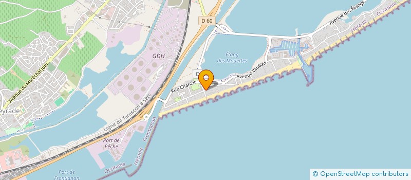 localisation de l'entreprise SCI DJYN à FRONTIGNAN