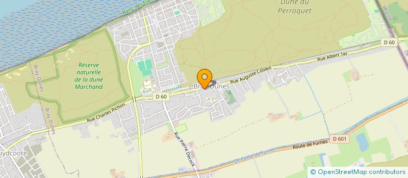 localisation de l'entreprise SCI DK 2000  BRAY-DUNES