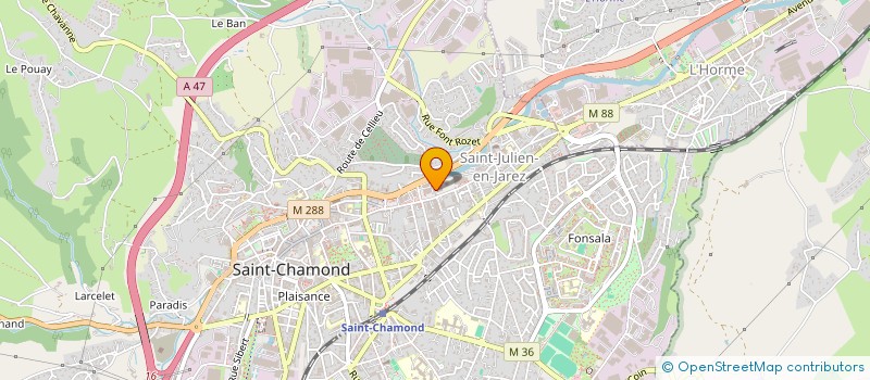 localisation de l'entreprise SCI DK  SAINT-CHAMOND