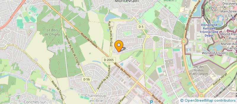 localisation de l'entreprise SCI DK  MONTEVRAIN