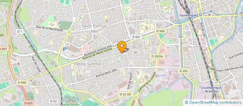 localisation de l'entreprise SCI DK'DENT à DUNKERQUE