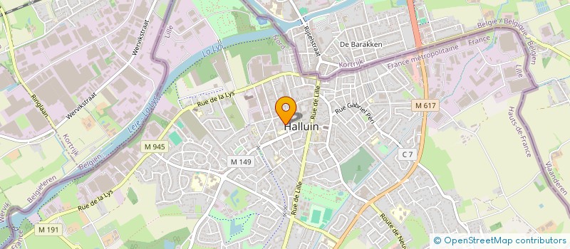 localisation de l'entreprise SCI DK IMMO  HALLUIN