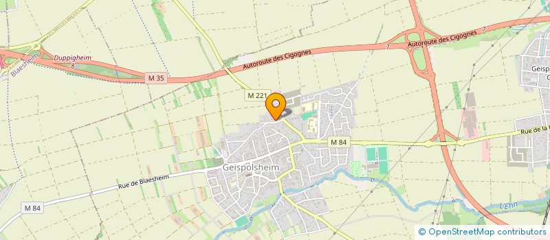 localisation de l'entreprise SCI DK OBERLIN  GEISPOLSHEIM