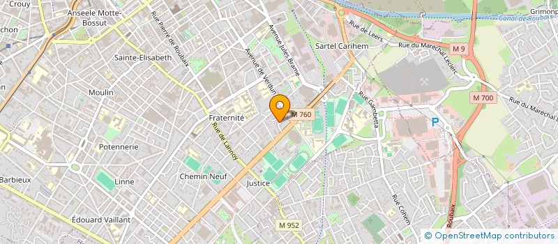 localisation de l'entreprise SCI DKH ASSOCIE  ROUBAIX