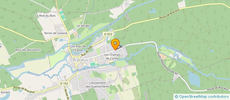 localisation de l'entreprise SCI DKI  BRACIEUX