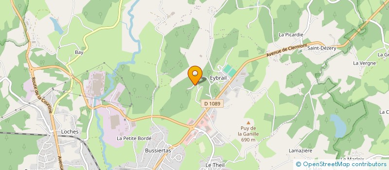 localisation de l'entreprise SCI DKLSG INVEST à USSEL