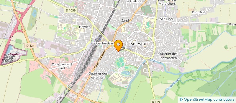 localisation de l'entreprise SCI DKS  SELESTAT