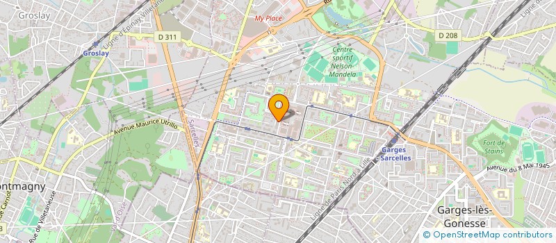 localisation de l'entreprise SCI DKT à SARCELLES