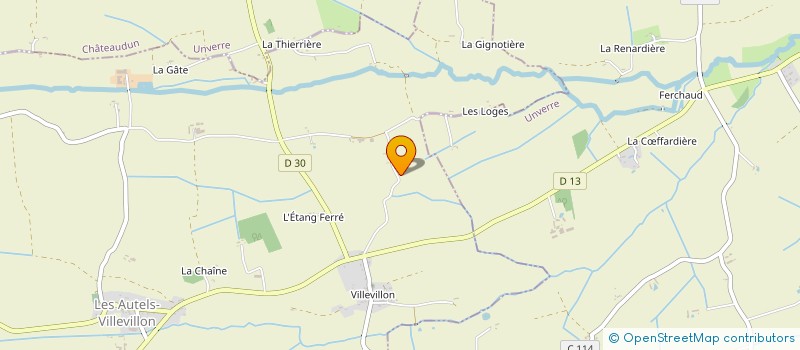 localisation de l'entreprise SCI DL 1 à LES AUTELS-VILLEVILLON