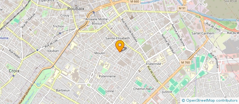 localisation de l'entreprise SCI DL 2B IMMO  ROUBAIX