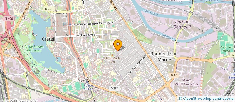 localisation de l'entreprise SCI DL 52  CRETEIL