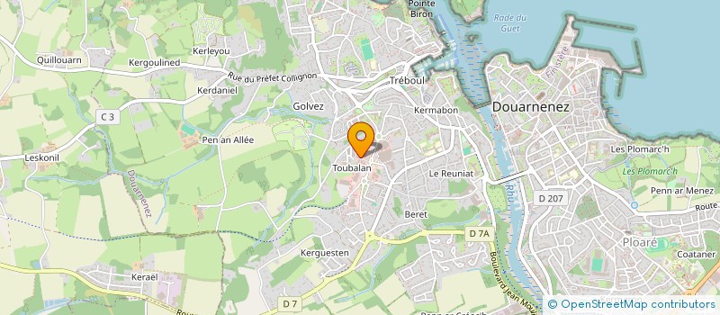 localisation de l'entreprise SCI DL  DOUARNENEZ