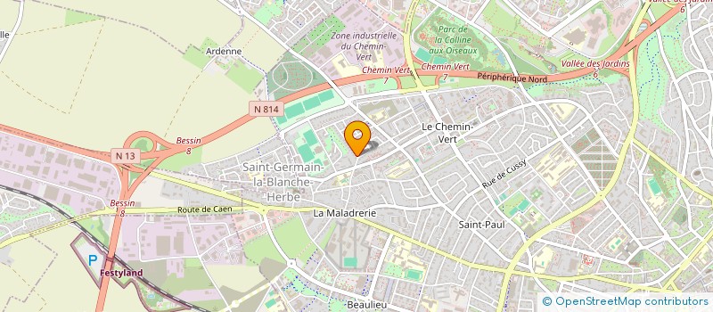 localisation de l'entreprise SCI DL à CAEN