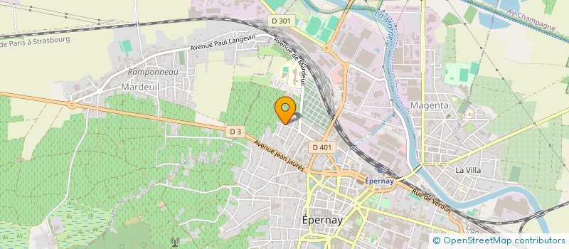localisation de l'entreprise SCI DL ET DL  EPERNAY