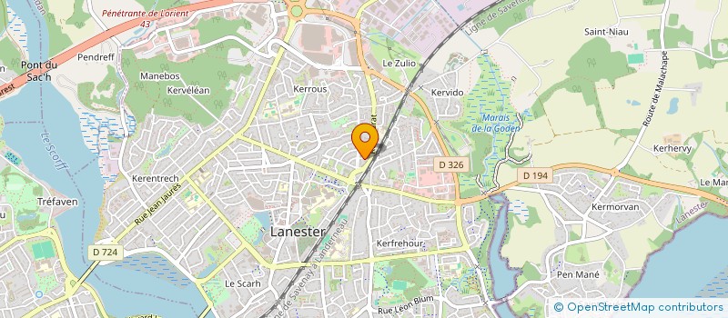 localisation de l'entreprise SCI DL KERNEVEL  LANESTER