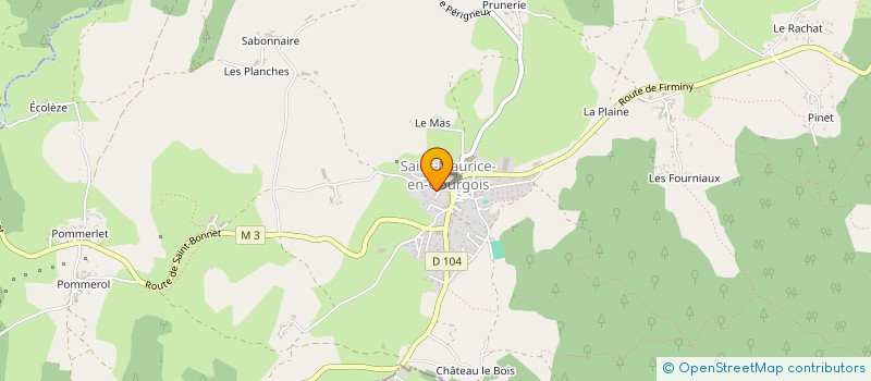 localisation de l'entreprise SCI DLA IMMO  SAINT-MAURICE-EN-GOURGOIS