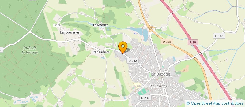 localisation de l'entreprise SCI DLAB  LA BAZOGE