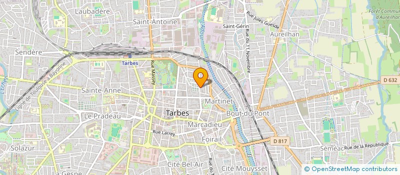 localisation de l'entreprise SCI DLC  TARBES