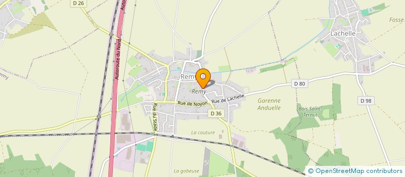 localisation de l'entreprise SCI DLC  REMY