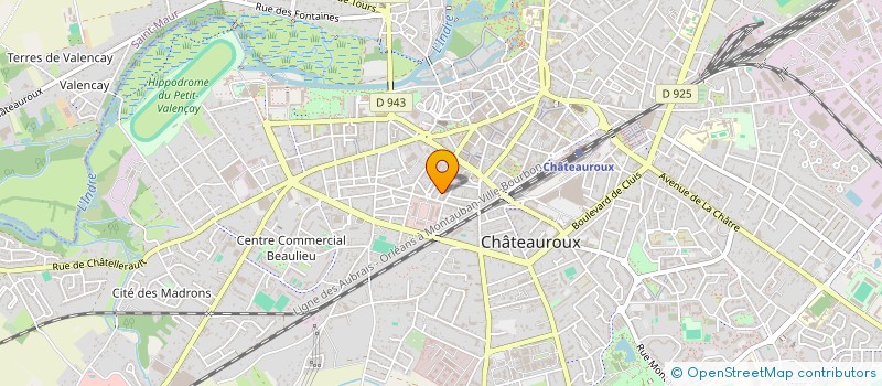 localisation de l'entreprise SCI DLCS IMMO à CHATEAUROUX