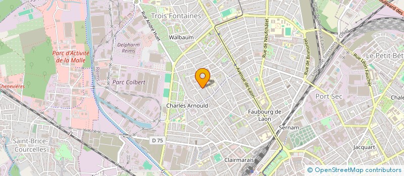 localisation de l'entreprise SCI DLD  REIMS