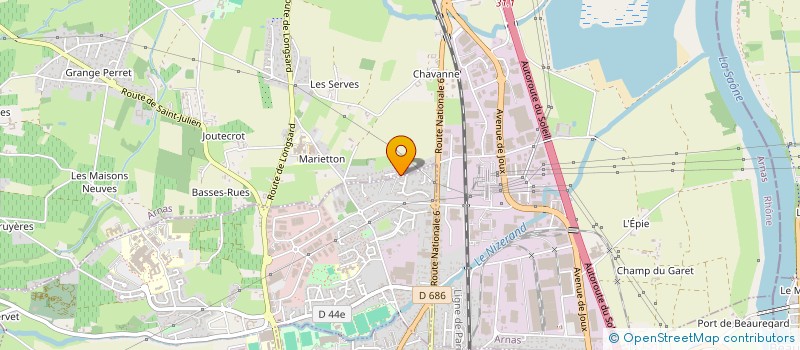 localisation de l'entreprise SCI DLD  ARNAS