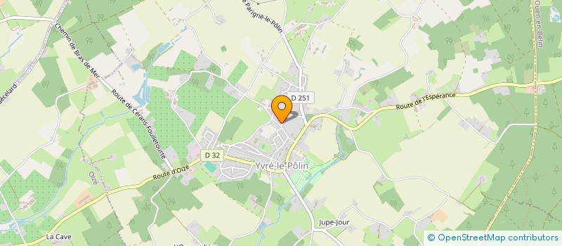 localisation de l'entreprise SCI DLFM  YVRE-LE-POLIN