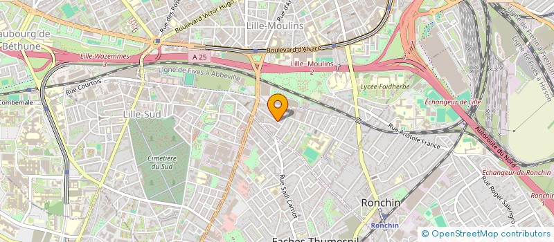 localisation de l'entreprise SCI DLG à LILLE