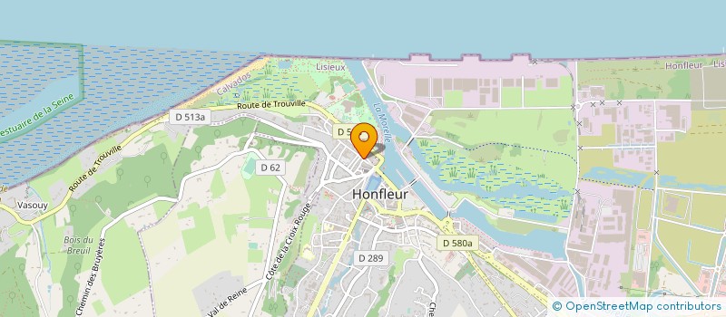 localisation de l'entreprise SCI DLGI à HONFLEUR