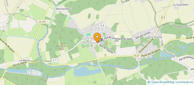 localisation de l'entreprise SCI DLH IMMO  SAINT-MAURICE-MONTCOURONNE