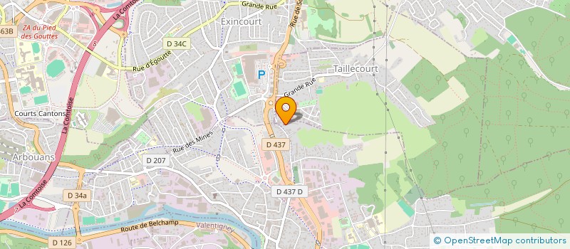 localisation de l'entreprise SCI DLJ  AUDINCOURT