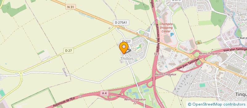 localisation de l'entreprise SCI DLJG  THILLOIS